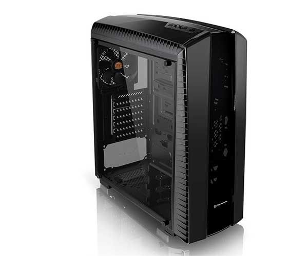 Gabinete Thermaltake Versa N27 Preto Com LED Azul, CA-3H6-50M1WU-01 + Fonte Smart White 500W 80Plus