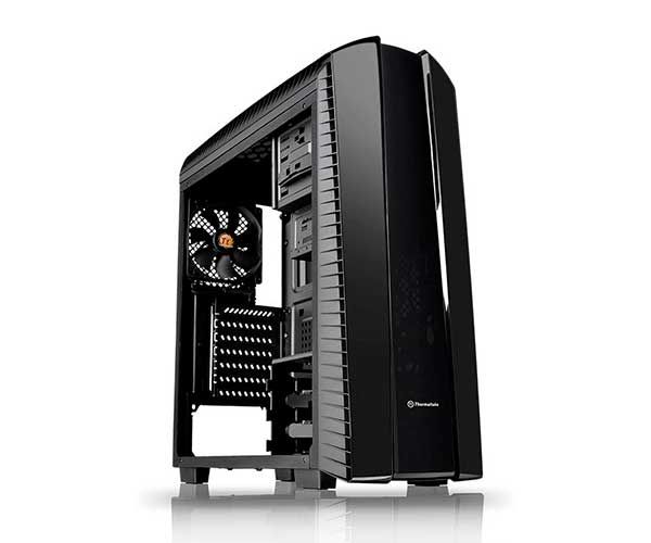 Gabinete Thermaltake Versa N27 Preto Com LED Azul, CA-3H6-50M1WU-01 + Fonte Smart White 500W 80Plus