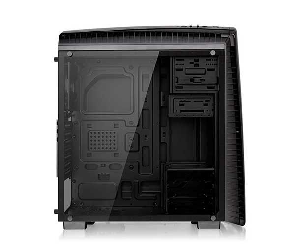 Gabinete Thermaltake Versa N27 Preto Com LED Azul, CA-3H6-50M1WU-01 + Fonte Smart White 500W 80Plus