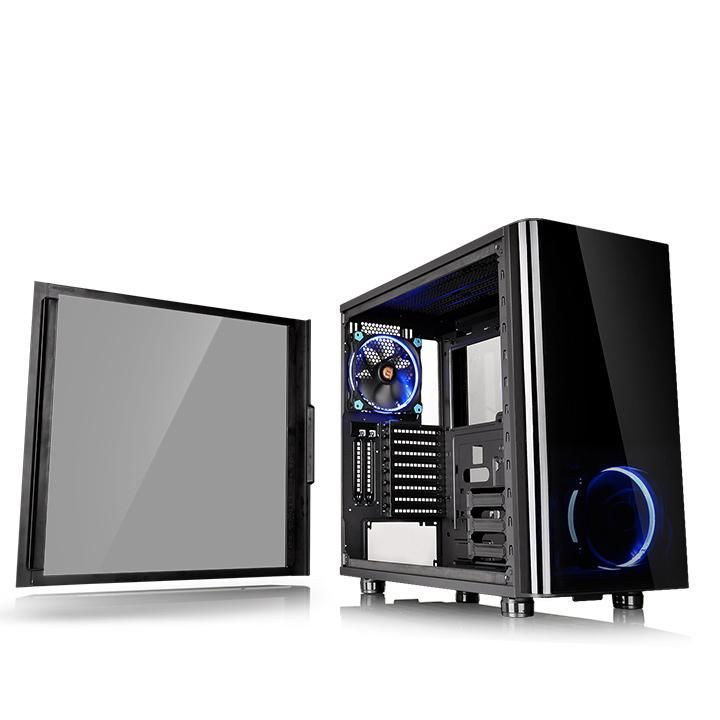 Gabinete Thermaltake View 31 TG LED Azul, CA-1H8-00M1WN-00