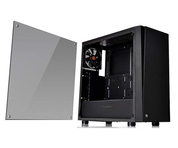 Gabinete Thermaltake Versa J21 TG Preto Lateral em Vidro, CA-1K1-00M1WN-00