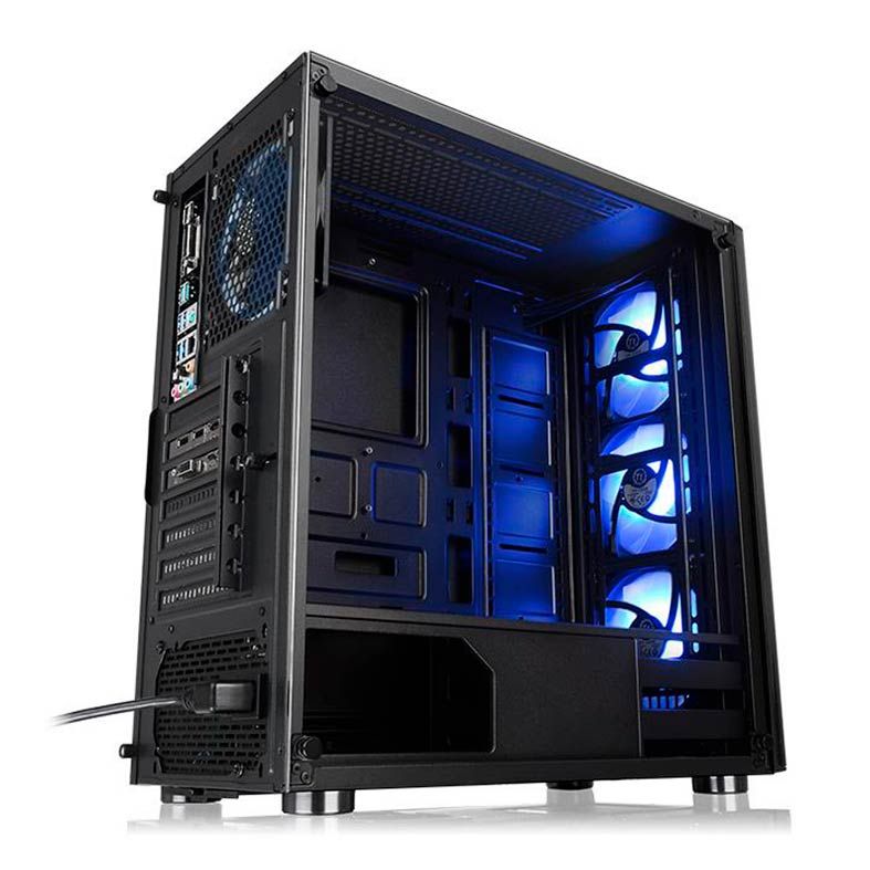 Gabinete Thermaltake V200 TG RGB Lateral em Vidro Temp, CA-1K8-00M1WN-01