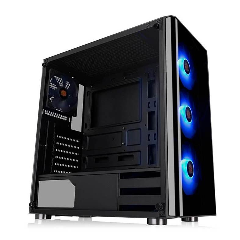 Gabinete Thermaltake V200 TG RGB Lateral em Vidro Temp, CA-1K8-00M1WN-01