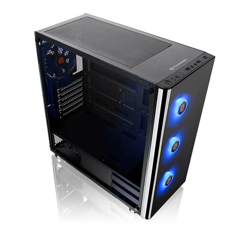 Gabinete Thermaltake V200 TG RGB Lateral em Vidro Temp, CA-1K8-00M1WN-01