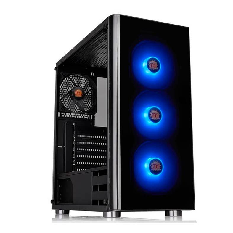 Gabinete Thermaltake V200 TG RGB Lateral em Vidro Temp, CA-1K8-00M1WN-01