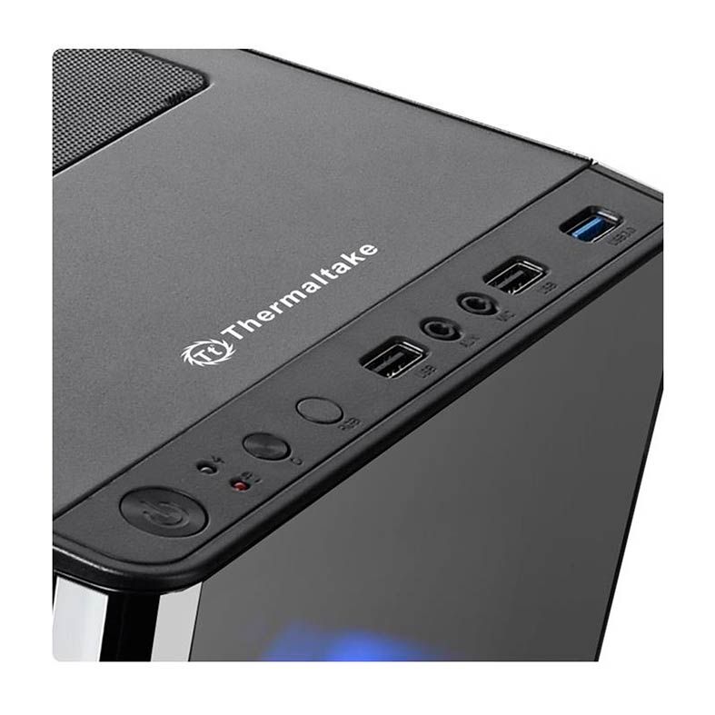 Gabinete Thermaltake V200 TG RGB Lateral em Vidro Temp, CA-1K8-00M1WN-01