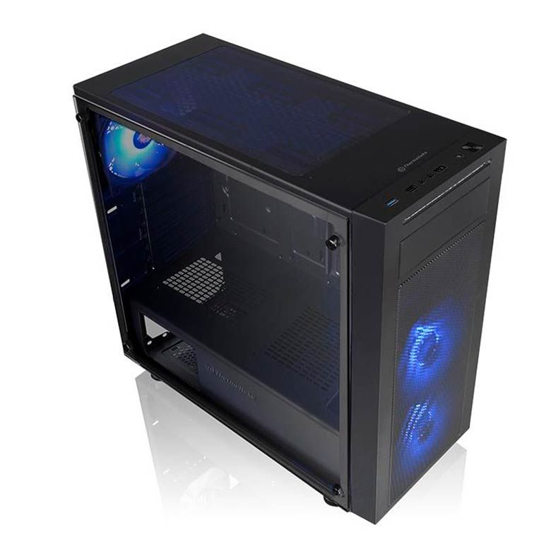 Gabinete Thermaltake Versa J22 TG RGB Lateral em Vidro Temp, CA-1L5-00M1WN-01