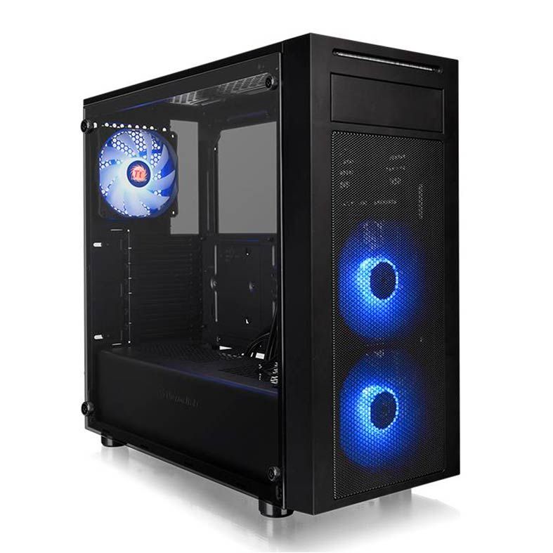 Gabinete Thermaltake Versa J22 TG RGB Lateral em Vidro Temp, CA-1L5-00M1WN-01