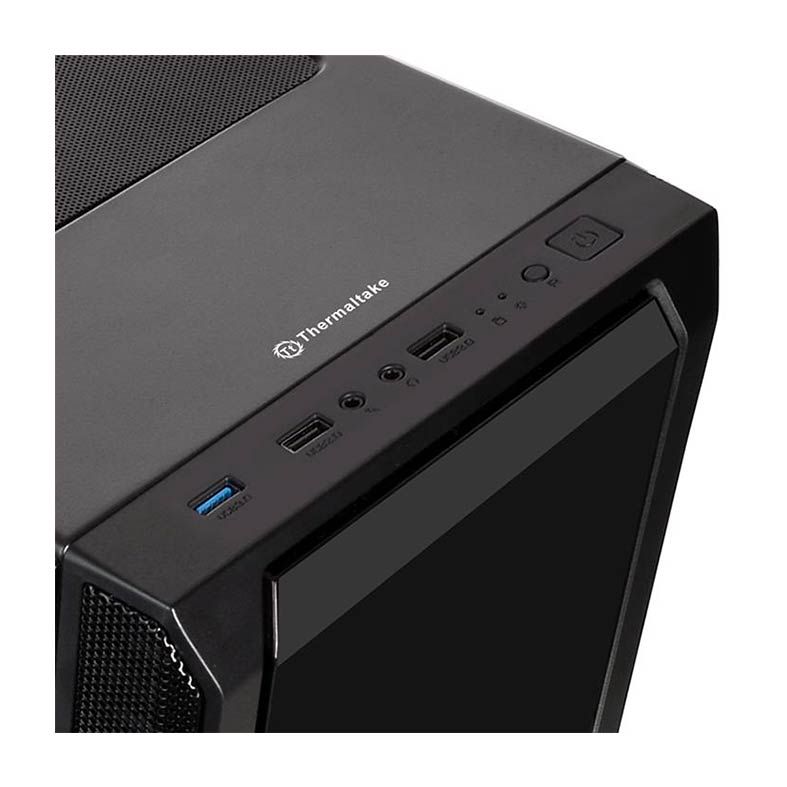 Gabinete Thermaltake Versa J23 TG RGB Lateral em Vidro Temp, CA-1L6-00M1WN-01