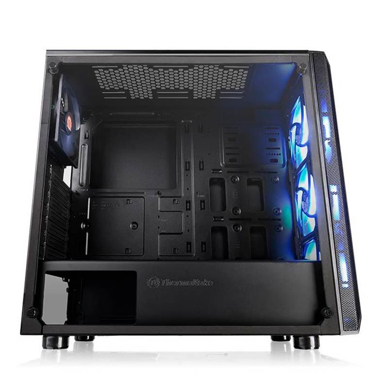 Gabinete Thermaltake Versa J23 TG RGB Lateral em Vidro Temp, CA-1L6-00M1WN-01