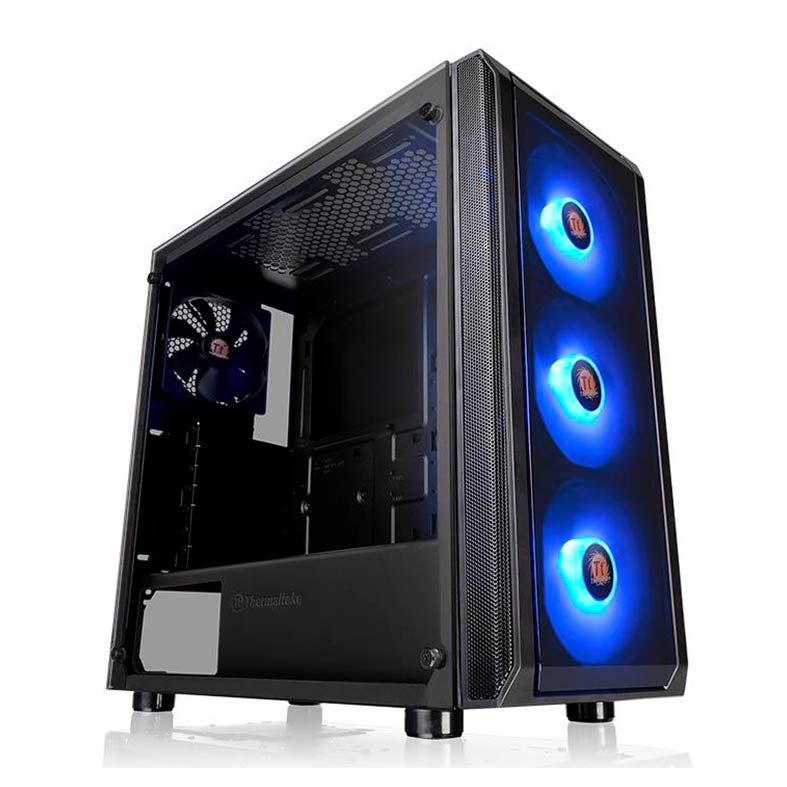 Gabinete Thermaltake Versa J23 TG RGB Lateral em Vidro Temp, CA-1L6-00M1WN-01