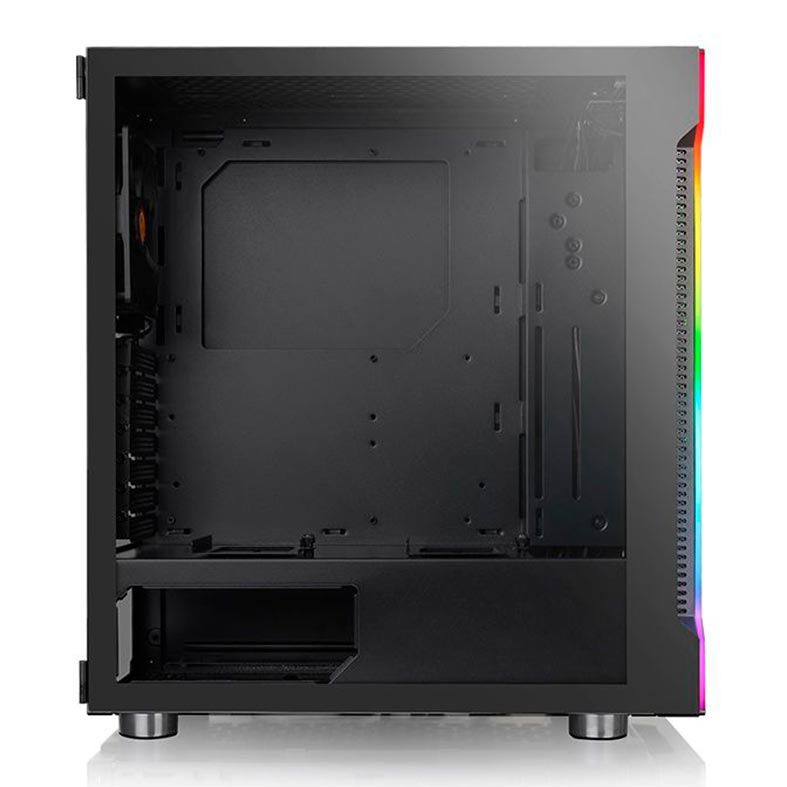 Gabinete Thermaltake H200 TG RGB Preto Lateral Vidro Temp, CA-1M3-00M1WN-00