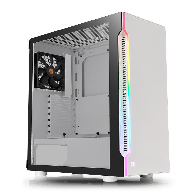 Gabinete Thermaltake H200 TG RGB Snow Edition Lateral Vidro Temp, CA-1M3-00M6WN-00