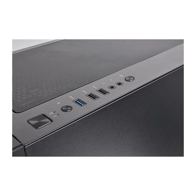 Gabinete Thermaltake Versa T35 TG RGB Preto Lateral Vidro Temp, CA-1R7-00M1WN-00