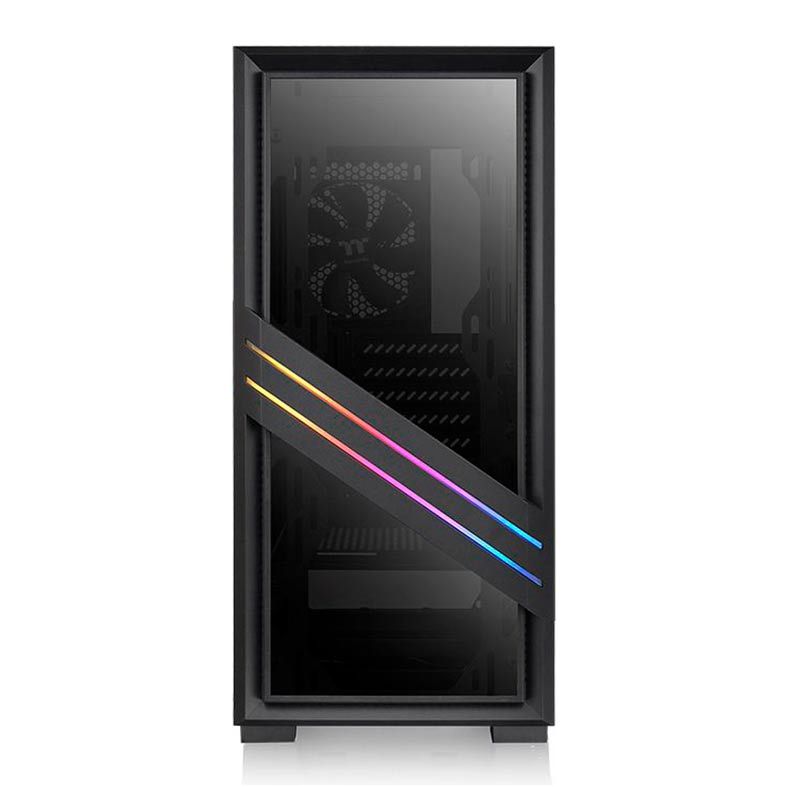 Gabinete Thermaltake Versa T35 TG RGB Preto Lateral Vidro Temp, CA-1R7-00M1WN-00