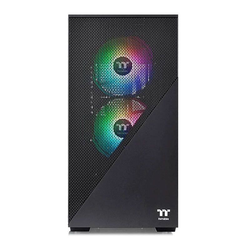 Gabinete Gamer Thermaltake Divider 170 TG, ARGB, Mini-Tower, Lateral de Vidro, Com 2 Fans, Preto, CA-1S4-00S1WN-00