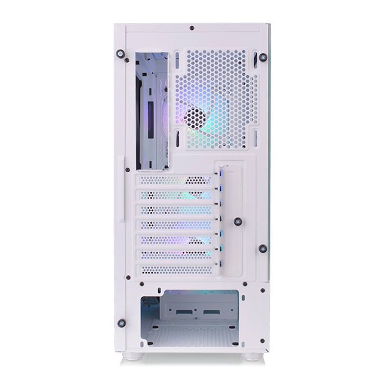 Gabinete Gamer Thermaltake S200 TG, ARGB, Mid-Tower, Lateral de Vidro, Com 3 Fans, Branco, CA-1X2-00M6WN-00