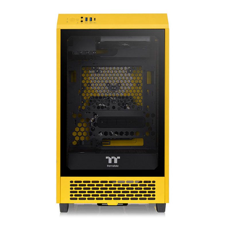 Gabinete Gamer Thermaltake The Tower 200 Bumblebee Edition, ARGB, Mini-Tower, Lateral de Vidro, Com 3 Fans, CA-1X9-00S4WN-00