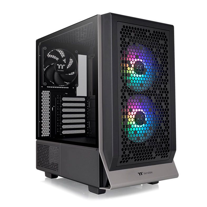 Gabinete Gamer Thermaltake Ceres 300 TG ARGB, Lateral de Vidro, Com 3 Fans, Preto, CA-1Y2-00M1WN-00