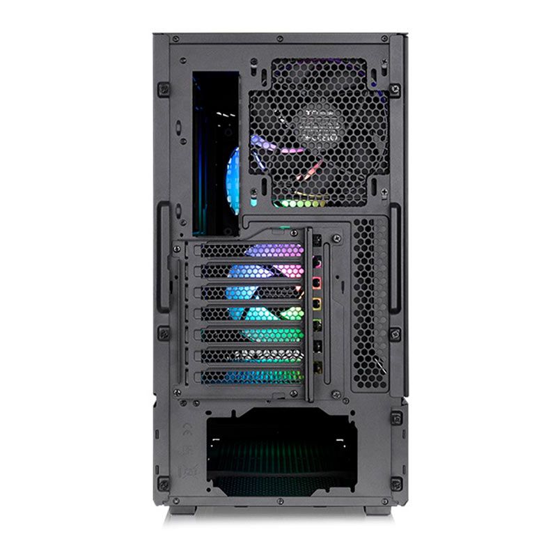 Gabinete Gamer Thermaltake Ceres 330 TG ARGB, Mid-Tower, Lateral de Vidro, Com 3 Fans, Preto, CA-1Y2-00M1WN-01