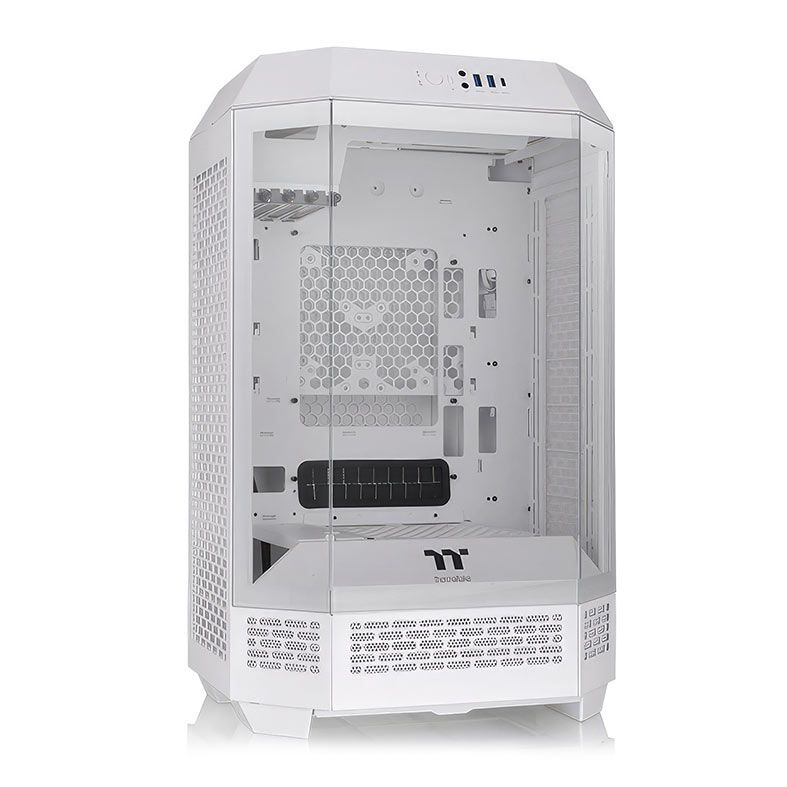 Gabinete Gamer Thermaltake The Tower 300 Snow Edition, Mini-Tower, Lateral de Vidro, Com 2 Fans, Branco, CA-1Y4-00S6WN-00
