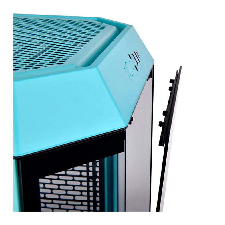 Gabinete Gamer Thermaltake The Tower 300 Turquoise Edition, Mini-Tower, Lateral de Vidro, CA-1Y4-00SBWN-00