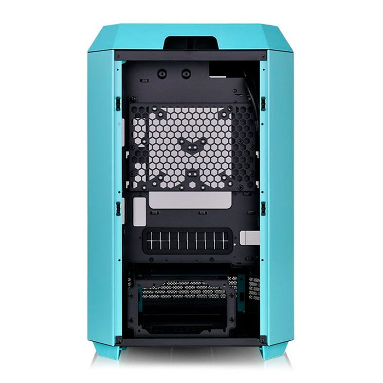 Gabinete Gamer Thermaltake The Tower 300 Turquoise Edition, Mini-Tower, Lateral de Vidro, CA-1Y4-00SBWN-00