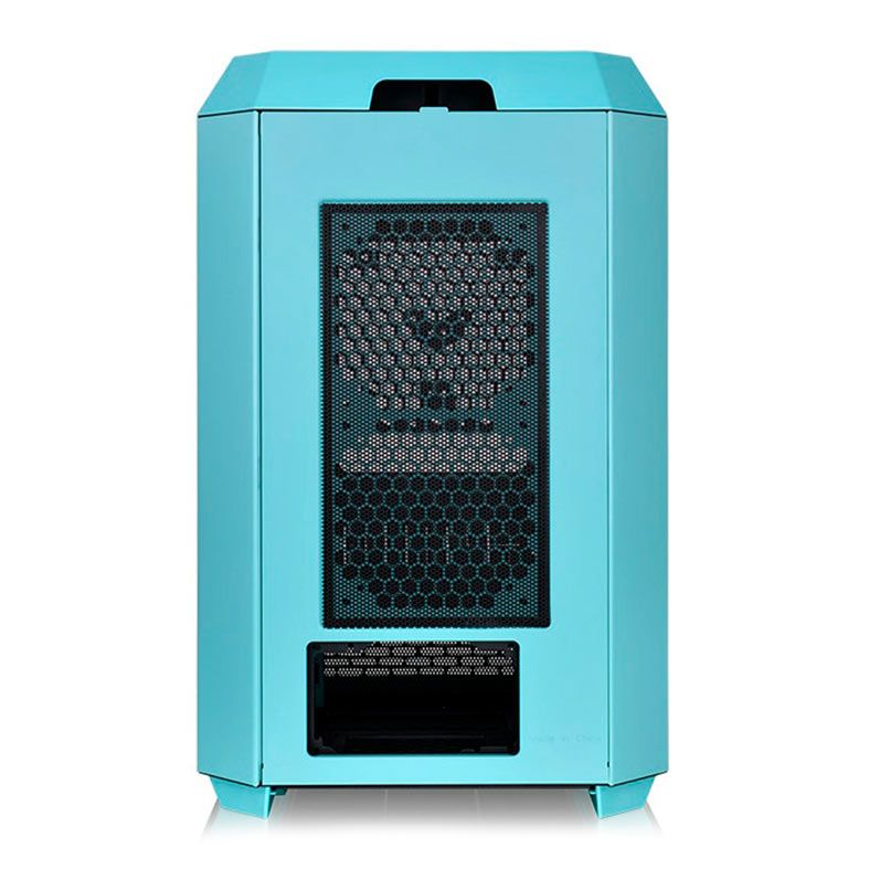 Gabinete Gamer Thermaltake The Tower 300 Turquoise Edition, Mini-Tower, Lateral de Vidro, CA-1Y4-00SBWN-00