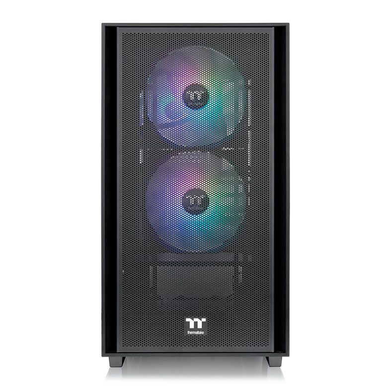 Gabinete Gamer Thermaltake Versa H16 TG, ARGB, Micro-Tower, Lateral de Vidro, Preto, CA-1Y8-00S1WN-02