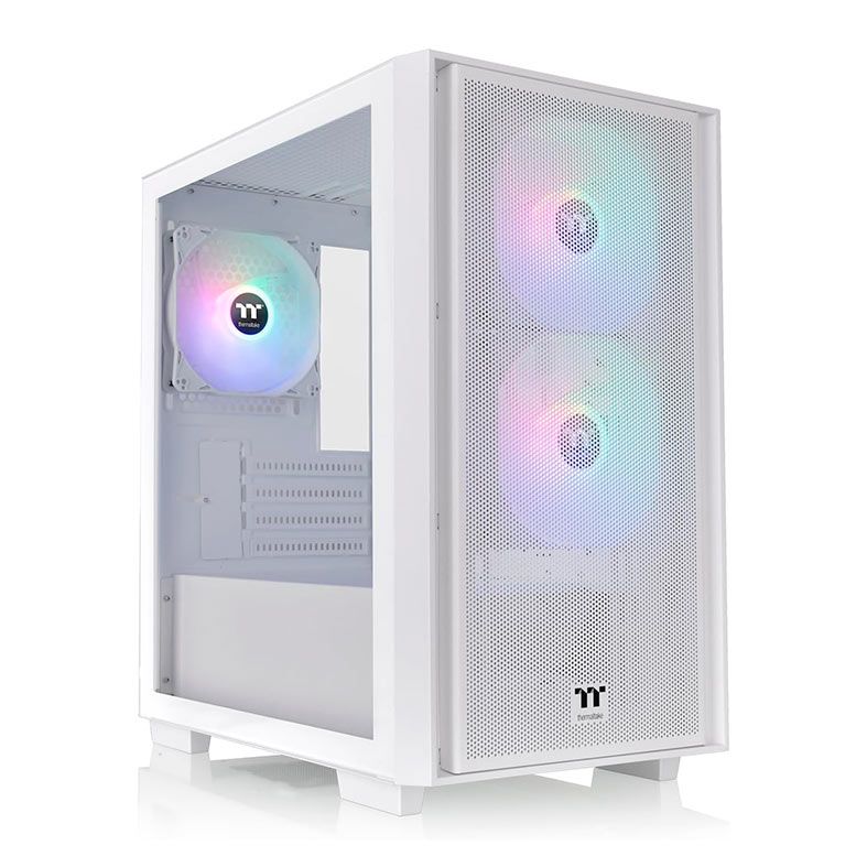 Gabinete Gamer Thermaltake Versa H16 TG, ARGB, Micro-Tower, Lateral de Vidro, Branco, CA-1Y8-00S6WN-01