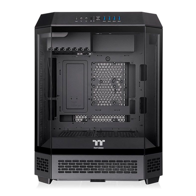 Gabinete Gamer Thermaltake The Tower 600, Mid-Tower, Lateral de Vidro, Com 2 Fans, Preto, CA-1Z1-00M1WN-00