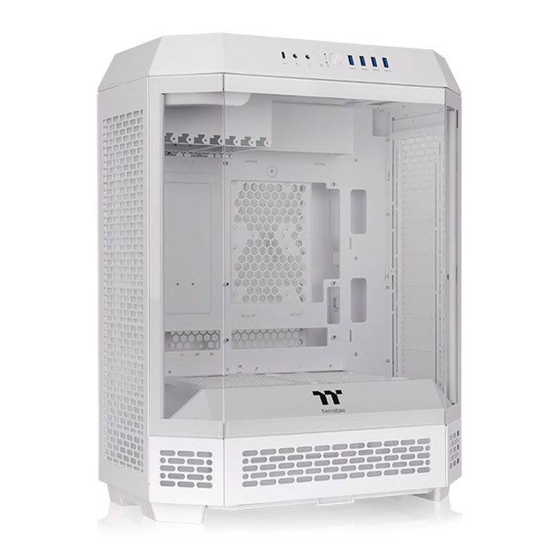 Gabinete Gamer Thermaltake The Tower 600 Snow, Mid-Tower, Lateral de Vidro, Com 2 Fans, Branco, CA-1Z1-00M6WN-00