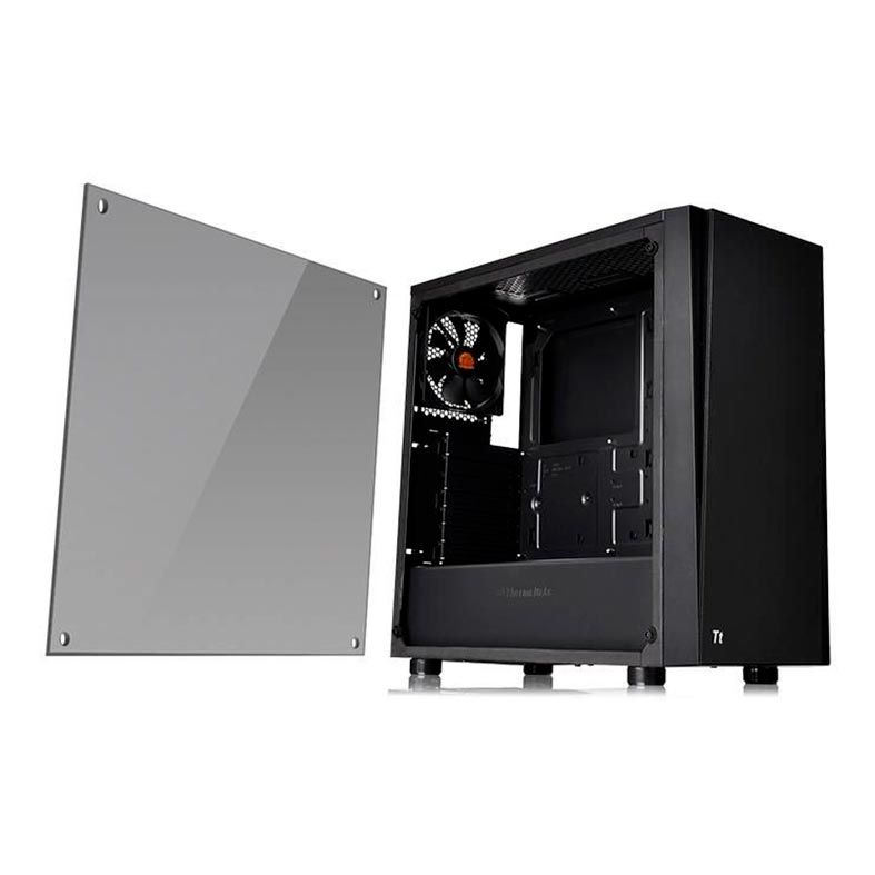 Gabinete Thermaltake Versa J21 TG Preto Lateral Vidro C/ Fonte 600W, CA-3K1-60M1WZ-00