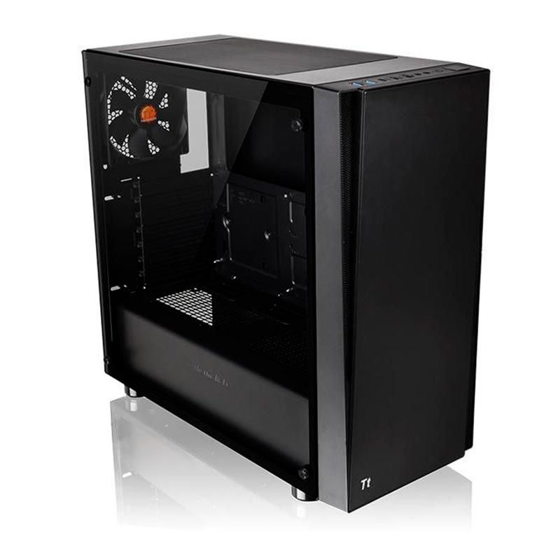 Gabinete Thermaltake Versa J21 TG Preto Lateral Vidro C/ Fonte 600W, CA-3K1-60M1WZ-00