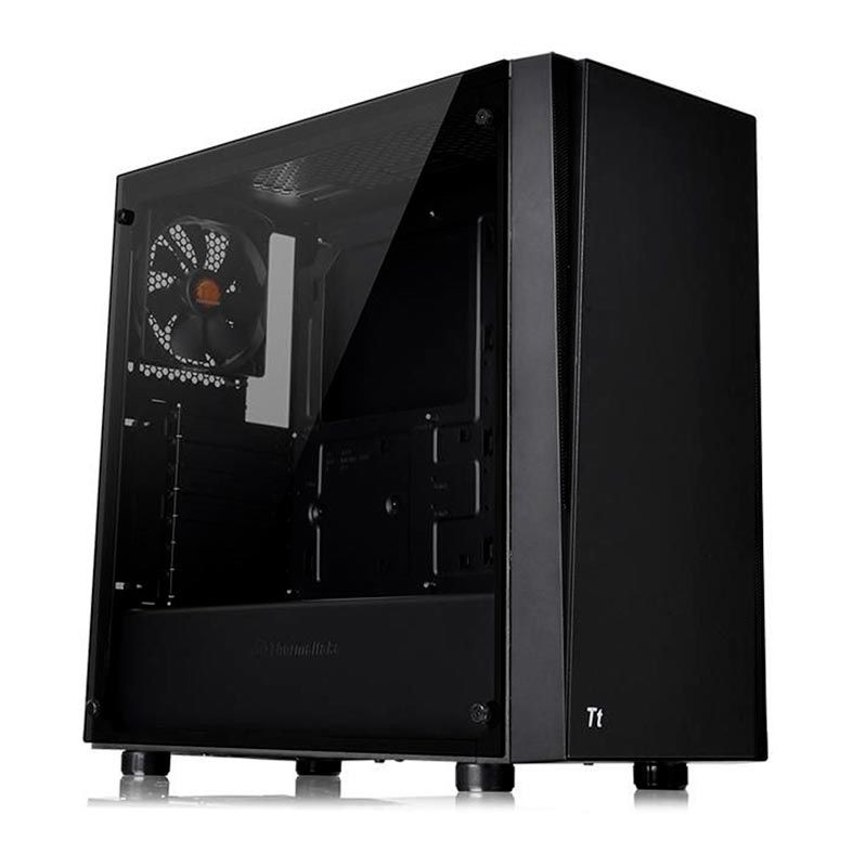 Gabinete Thermaltake Versa J21 TG Preto Lateral Vidro C/ Fonte 600W, CA-3K1-60M1WZ-00