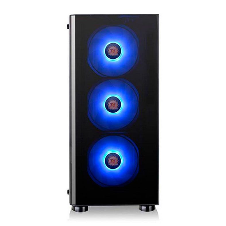 Gabinete Thermaltake V200 TG RGB Lateral Vidro Temp Preto + Fonte 600W, CA-3K8-60M1WZ-00