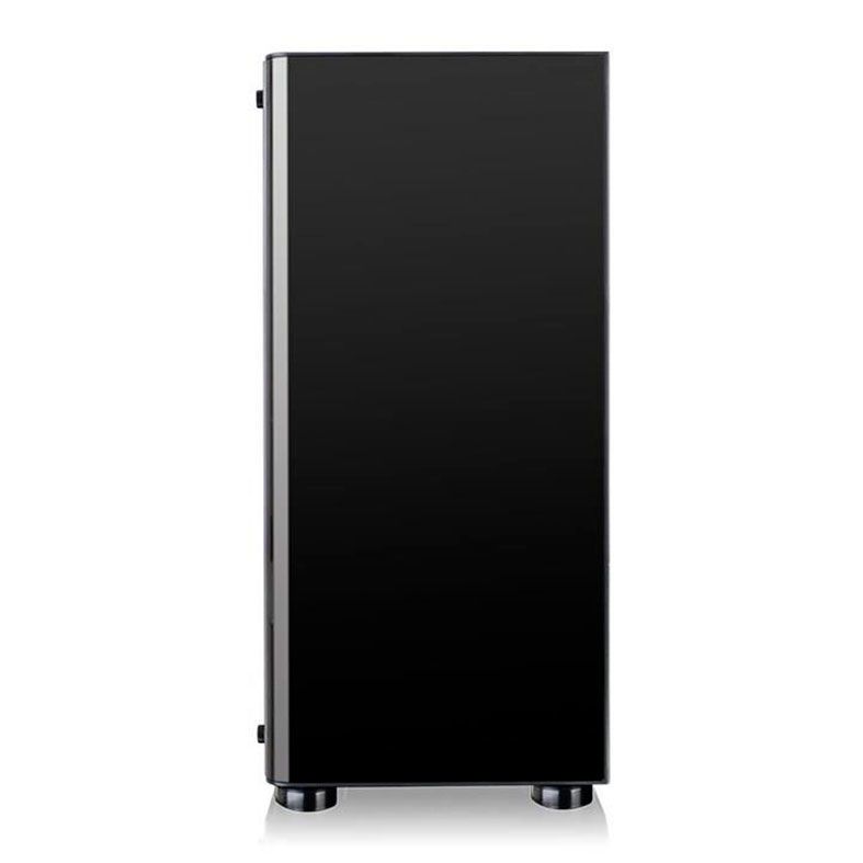 Gabinete Thermaltake V200 TG RGB Lateral Vidro Temp Preto + Fonte 600W, CA-3K8-60M1WZ-00