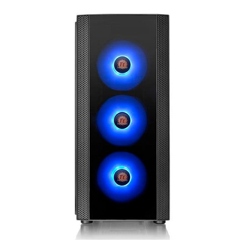 Gabinete Thermaltake Versa J25 TG ARGB Preto + Fonte 600W, CA-3L8-60M1WZ-00