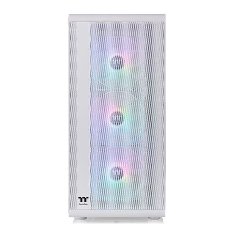 Gabinete Gamer Thermaltake S200 TG ARGB Snow, Lateral de Vidro, Com 4 Fans e Com Fonte 650W, Branco, CA-3X2-65M6WZ-00