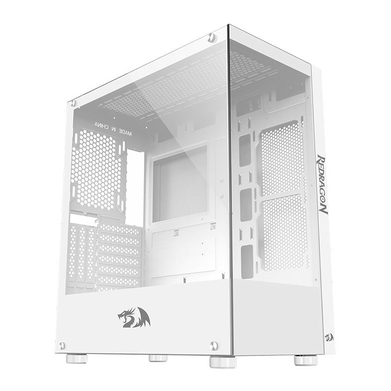 Gabinete Gamer Redragon Reflect, Mid-Tower, Lateral de Vidro, Branco, CA-601W