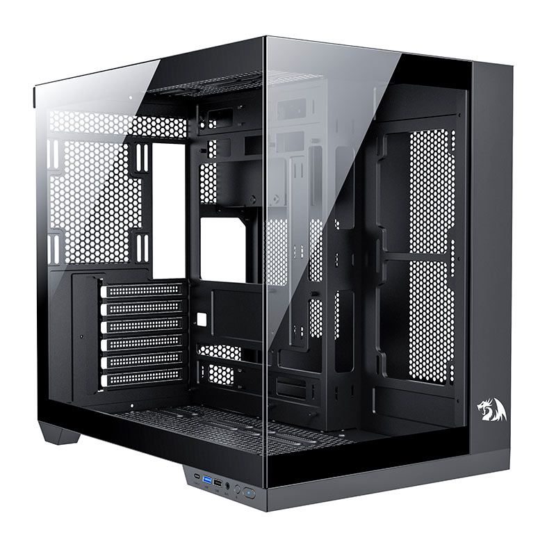 Gabinete Redragon Wideload Pro, Mid-Tower, Lateral de Vidro, Preto, CA-604B-PRO