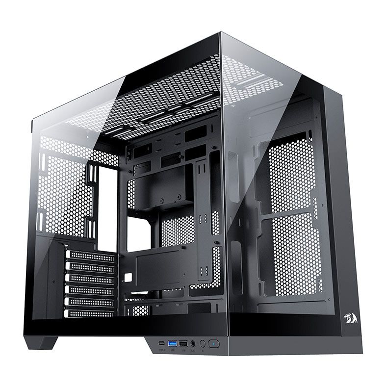 Gabinete Redragon Wideload Pro, Mid-Tower, Lateral de Vidro, Preto, CA-604B-PRO