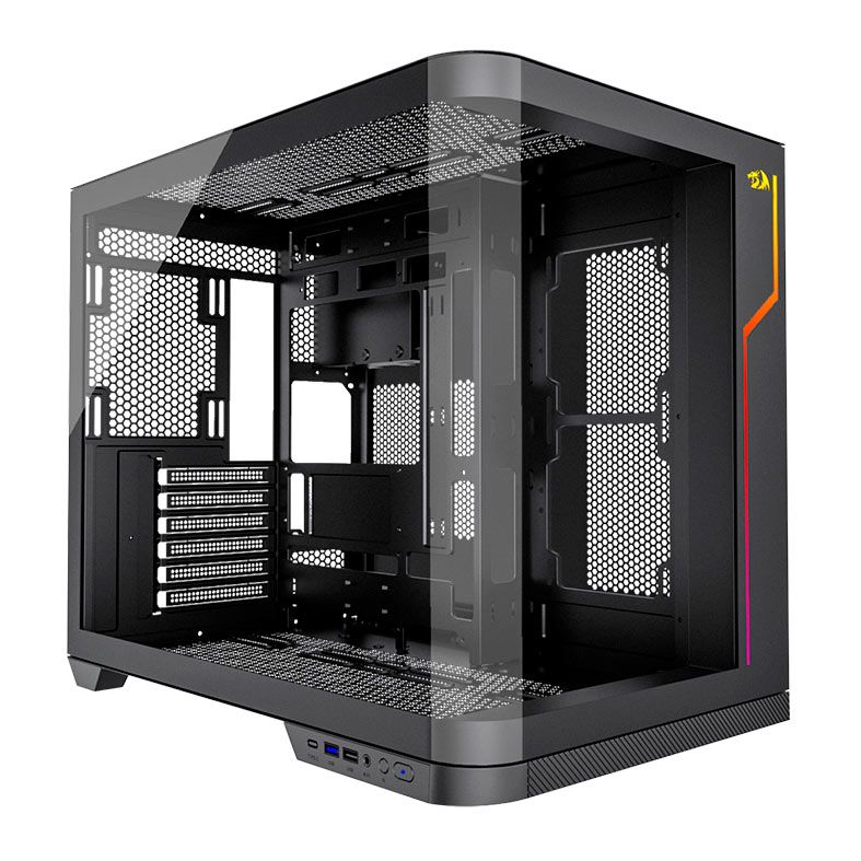 Gabinete Gamer Redragon Wideload Extreme, RGB, Mid-Tower, Lateral de Vidro, Preto, CA-605B