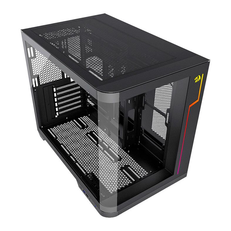 Gabinete Gamer Redragon Wideload Extreme, RGB, Mid-Tower, Lateral de Vidro, Preto, CA-605B