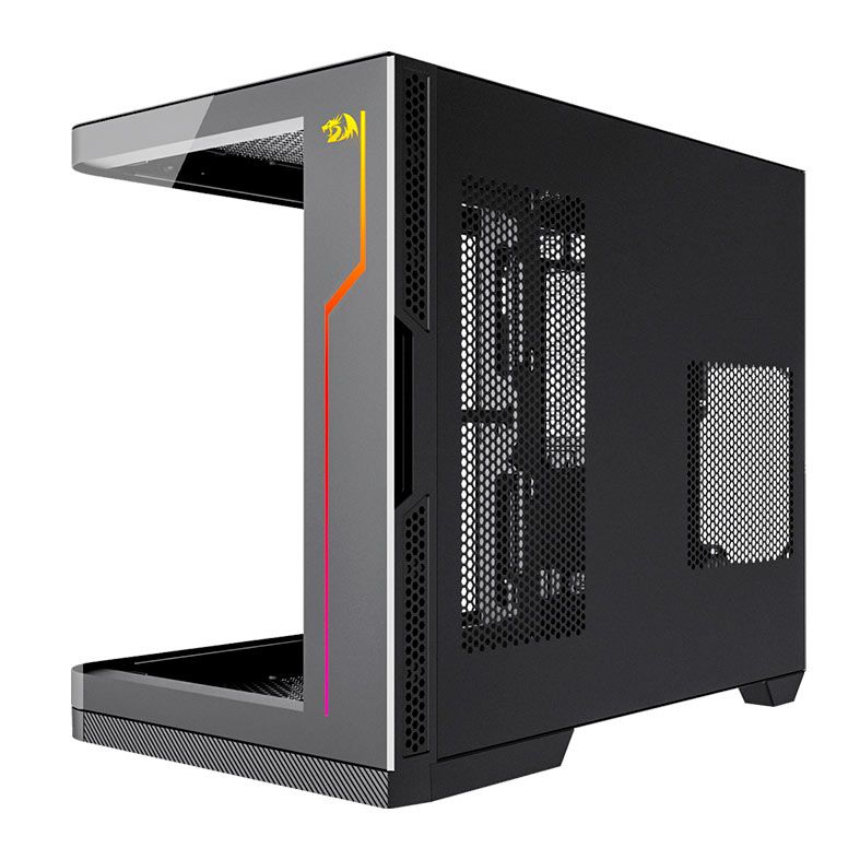 Gabinete Gamer Redragon Wideload Extreme, RGB, Mid-Tower, Lateral de Vidro, Preto, CA-605B