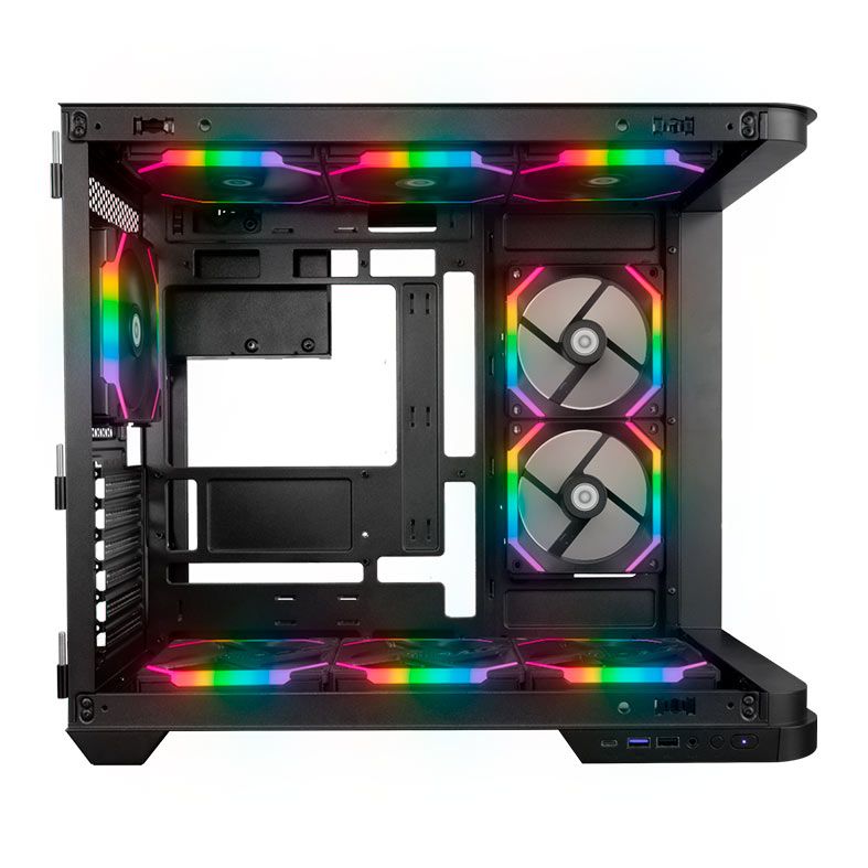 Gabinete Gamer Redragon Wideload Extreme, RGB, Mid-Tower, Lateral de Vidro, Preto, CA-605B