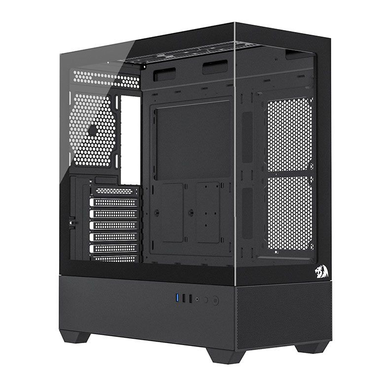 Gabinete Gamer Redragon Reflect Flow, Mid-Tower, Lateral de Vidro, Preto, CA-606B