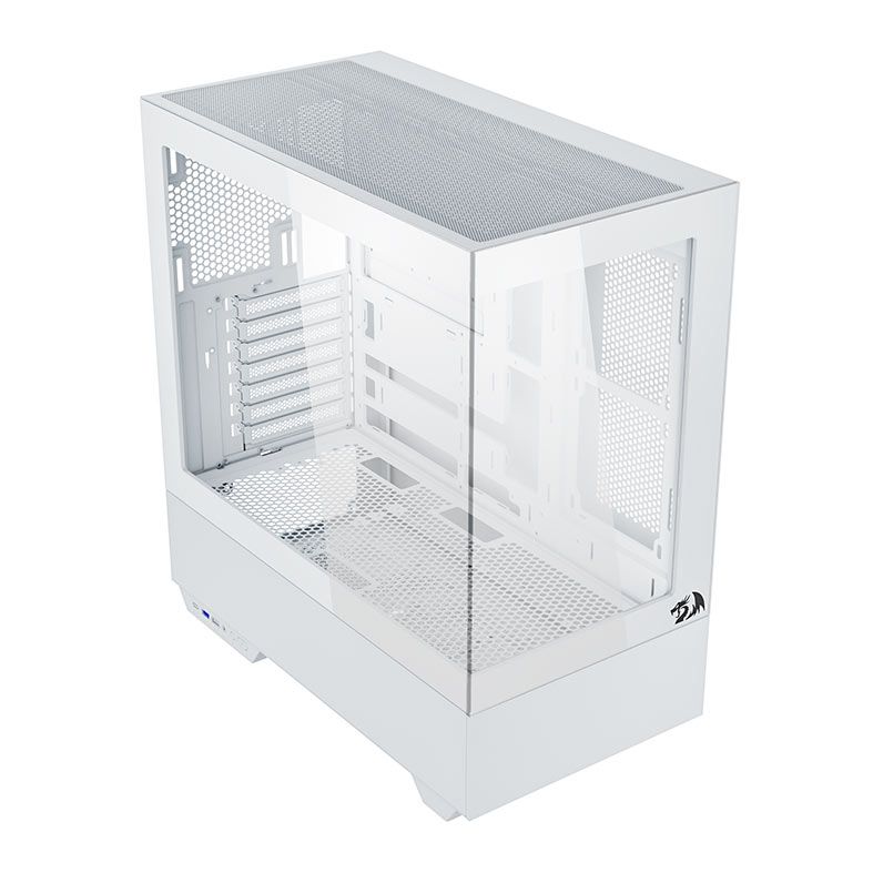 Gabinete Gamer Redragon Reflect Pro, Mid-Tower, Lateral de Vidro, Branco, CA-607W