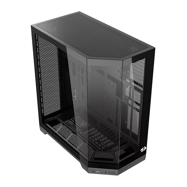 Gabinete Gamer Redragon Edge, Full tower, Lateral de Vidro, Preto, CA-608B