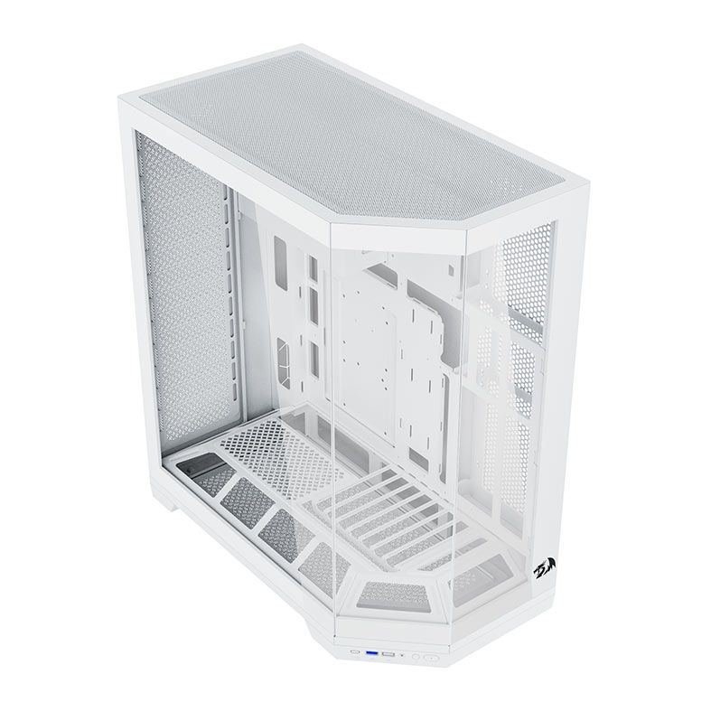 Gabinete Gamer Redragon Edge, Mid Tower, Lateral de vidro, Branco, CA-608W